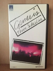 GENESIS ~ THREE SIDES LIVE ~ PHIL COLLINS ~ AS NEW PAL VHS VIDEO - Picture 1 of 3