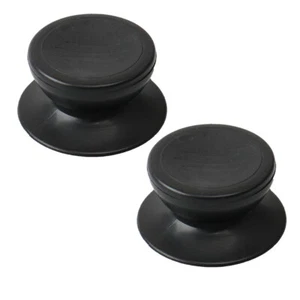 2 piezas utensilios de cocina universales de repuesto negros con pomo de tapa de sartén de fácil elevación - Imagen 1 de 7