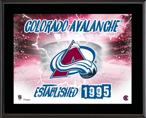 Colorado Avalanche 10.5x13 Horizontal Team Logo Plaque - Fanatics Authentic Cover