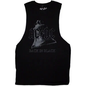AC/DC - Back In Black Bell - Black Sleeveless Tank t-shirt - Picture 1 of 2