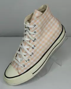 Scarpe da gingham rosa Converse Chuck Taylor 70 donna 6 tela alte a scacchi - Foto 1 di 14