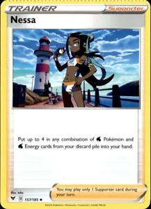 Pokemon Vivid Voltage 157/185 - Nessa Rare Crimp Error - Picture 1 of 1