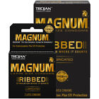 Trojan Magnum Ribbed Spiral Ribbing Large Lubricated Latex Condoms