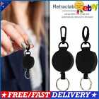 Resilience Steel Wire Rope Elastic Keychain Recoil Retractable Key Ring