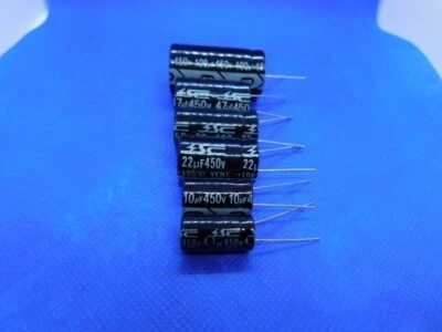 SHIANGCHEN SC - KM Series - Radial Electrolytic Capacitors - 450V 10uF - 5 Pieces
