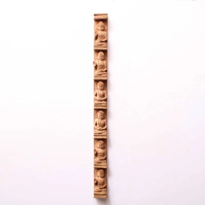 Antigua estatua de Buda vintage tallado vertical pared colgante panel escultura arte Foto 1 de 4