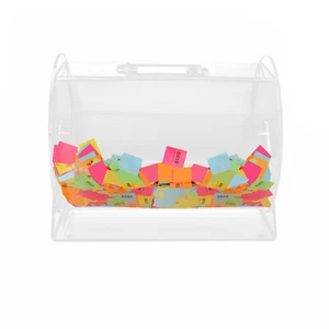 Medium Acrylic Raffle Drum Ticket Draw Casino Lottery Bingo Drum with Keys - Picture 1 of 7