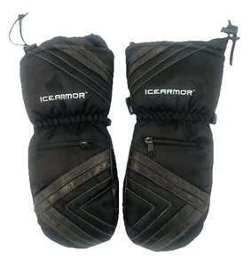 ICEARMOUR Clam Mens Large Thinsulate Winter Mitten Glove Goat Skin Leather Palm - Picture 1 of 9