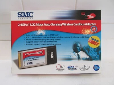 SMC Network Wireless Cardbus Adapter **SALE** - Image 1 of 3