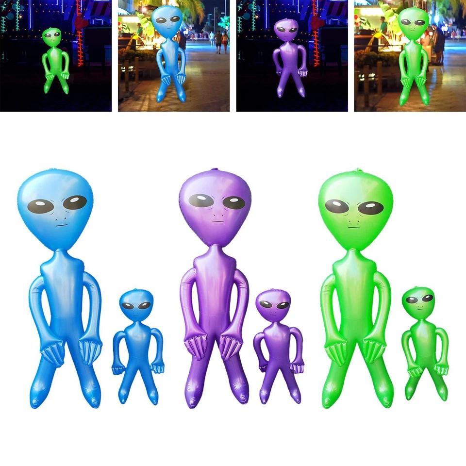 Aufblasbarer Alien-PVC-Alien-Ballon für Halloween-Weltraum-Mottoparty - Bild 1 von 1