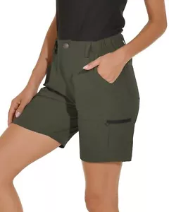 Women's Hiking Cargo Shorts Quick Dry Lightweight Stretch Shorts Golf Fishing... - Picture 1 of 6