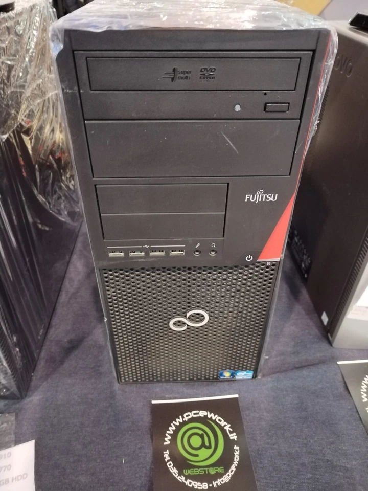 FUJITSU P910 TOWER i7-3770 8GB RAM 500GB HDD WINDOWS 7 GARANZIA - DISPLAY PORT - Immagine 1 di 2