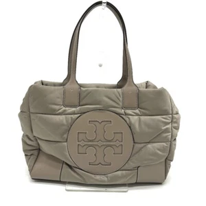 Bolso de Mano Tory Burch Logo Nylon/Cuero Gris - Imagen 1 de 16
