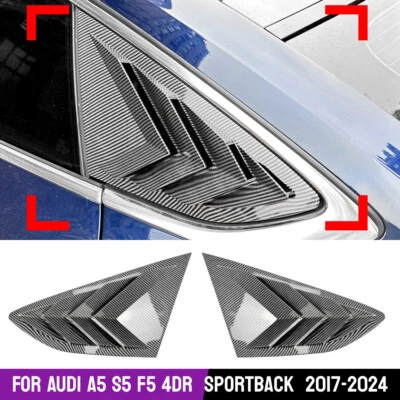 Acessórios de tampa de persianas laterais para Audi A5 S5 F5 Sportback 2017-24 - Imagem 1 de 4