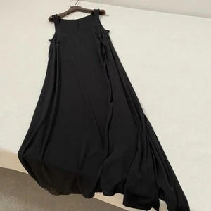 New HUSH Alvers or Albee black floaty holiday midi long dress UK 10 12 - Picture 1 of 6