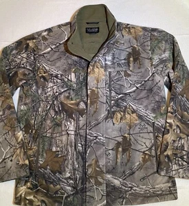 Camouflage Fleece Jacket Windproof Midway USA Men’s Size L Hunting Coat NRA Camo - Picture 1 of 19