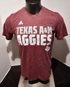 Adidas Mens Climacool S-3XL Maroon Texas A&M Aggies Pullover Shirt New wit Tags