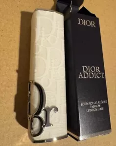 Christian Dior JAPAN ADDICT lipstick BOX CASE ※Empty container white canvas NEW - Picture 1 of 2