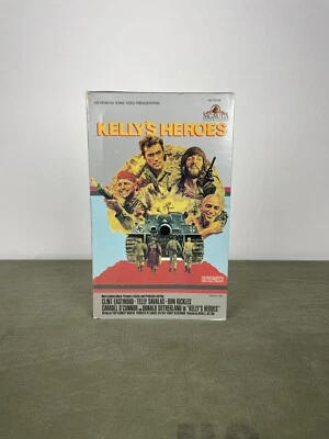 Rare Kelly's Heroes 1970 Action VHS Tape MGM 1983 Big Box Clint Eastwood VTG - Image 1 of 4