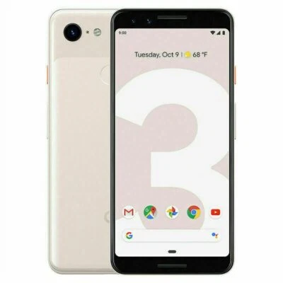 Google Pixel 3 Android 5.5'' OctaCore SmartPhone White Black Pink Unlocked - Image 1 of 4