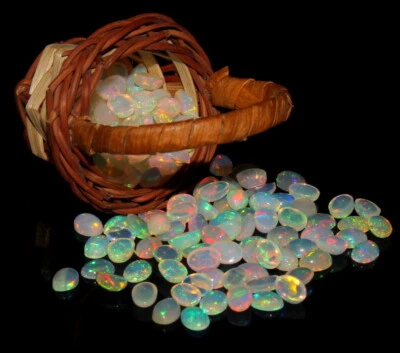 Piedra preciosa suelta ópalo de fuego Welo etíope natural AAA 5x3 mm Foto 1 de 4