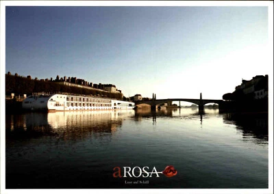 Postkarte Schiff Ship Wohnschiff AROSA Fluss-Schiff Ansichtskarte Postcard - Bild 1 von 2