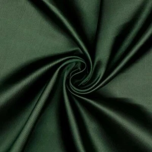 Polyester Liquid Satin Fabric Material DARK GREEN - Picture 1 of 1