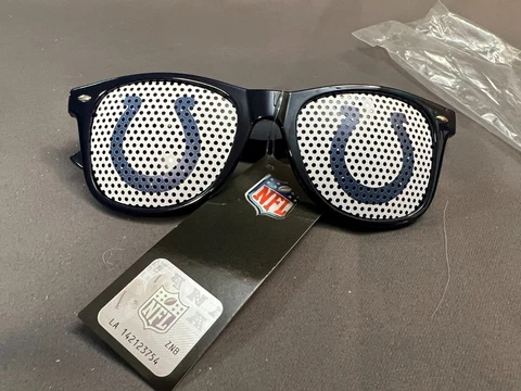 NFL Indianapolis Colts Game Day Shades Sunglasses, New w/Tag Cover