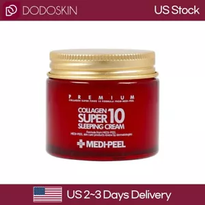 VENDEDOR DE EE. UU. MEDI-PEEL Colágeno Super 10 crema para dormir 70 ml - Imagen 1 de 4