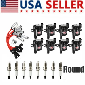 Ignition Coil Pack +Spark Plug+ Wires For 99-06 Chevy Silverado GMC LS 5.3L D585 - Picture 1 of 24