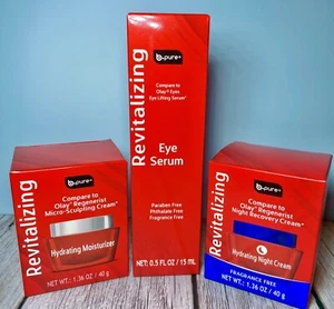 B-Pure Revitalizing Hydrating Moisturizer, Night Cream, Eye Serum Bundle - Picture 1 of 2