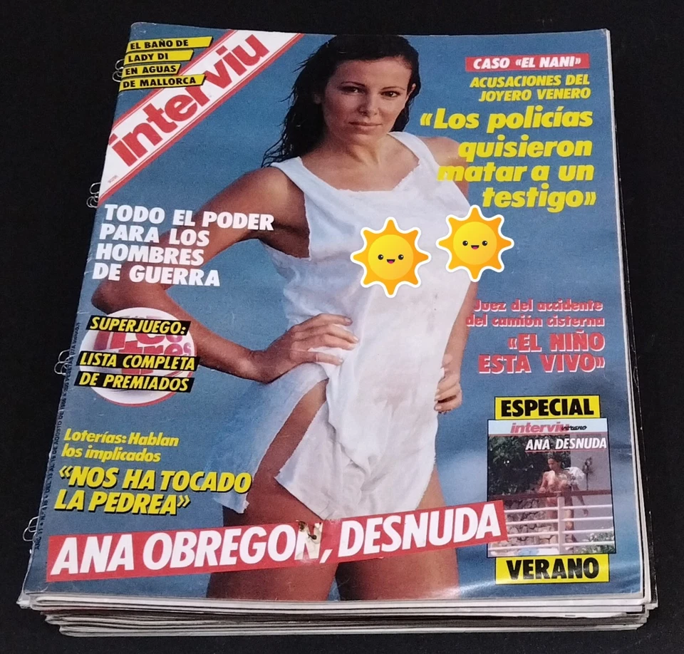Rivista Interviú, n. 535, agosto 1986, Ana Obregón - Immagine 1 di 1