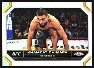 Khamzat Chimaev Silver HOLO 2024 Topps Chrome UFC Card No.114 Middleweight - Bild 1 von 2