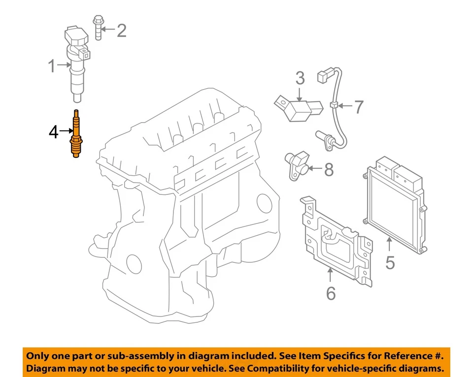 Bujía de encendido HYUNDAI OEM 13-14 Genesis cupé 2,0 L-L4 1884508201 Foto 1 de 2