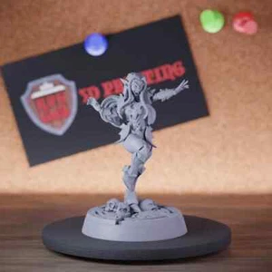 Mini Mazmorras y Dragones Mago Miniatura Hechicero Vampiro Mujer DnD 5e TTRPG - Imagen 1 de 8