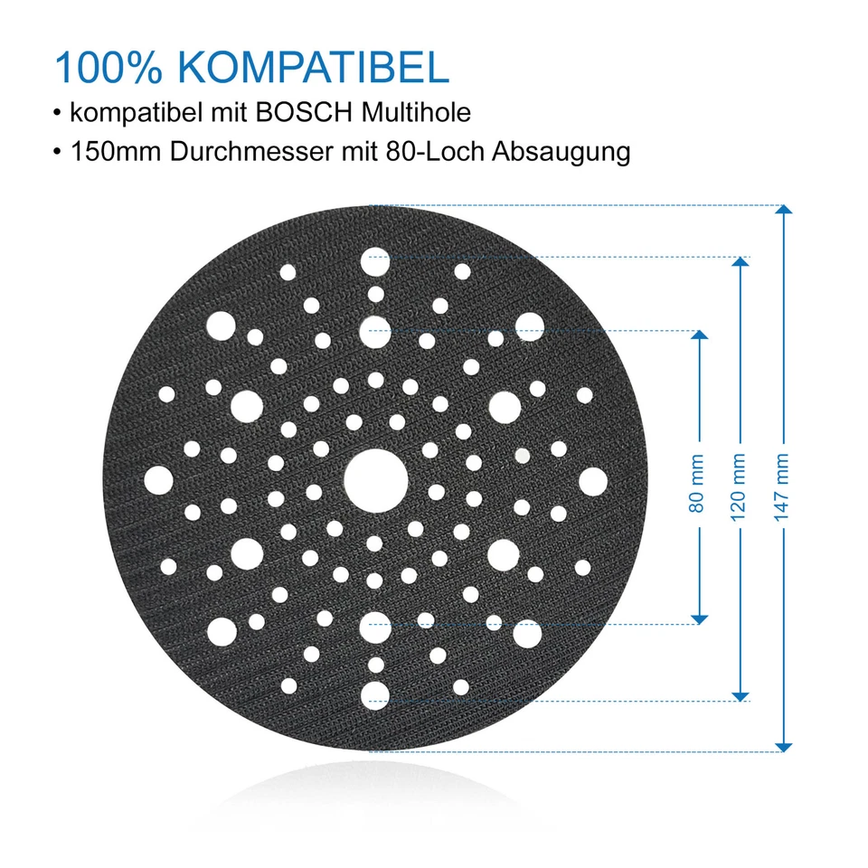 DFS 8 Loch Schleifteller für Makita 125mm (123.44552.M3)
