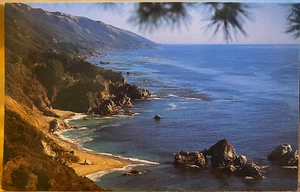 California Postcard Julia Pfeiffer Burns State Park BIG SUR COAST J Osterman - Picture 1 of 2