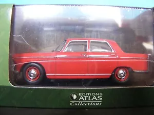Peugeot 404 Berlina con Tetto apribile Rosso Corallo Edizioni Atlas in scala 1:43. Scala - Foto 1 di 6