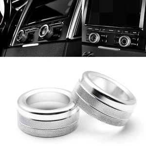 2x Chrome Metal Interior Volume Radio Switch Knob Cover Trim For Porsche 911 718 - Bild 1 von 10