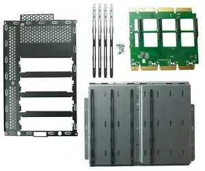 Kit de conversión HDD CAGE 4x 3,5 pulgadas lona trasera A3C40135239 PRIMERGY TX200 S7 TX2540 M1 - Imagen 1 de 1