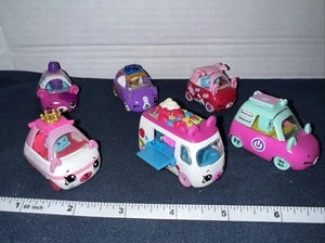 Shopkins Moose Cutie Cars Diecast Cars Lot of 6 - Picture 1 of 6