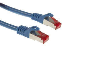CAT6A Shielded Ethernet Patch Cables, Snagless, 10 ft, Blue - Picture 1 of 3