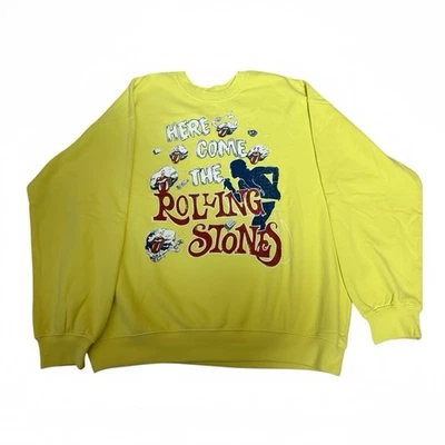 DAYDREAMER x Free People Rolling Stones Sudadera Grande Amarilla Talla Grande Foto 1 de 4