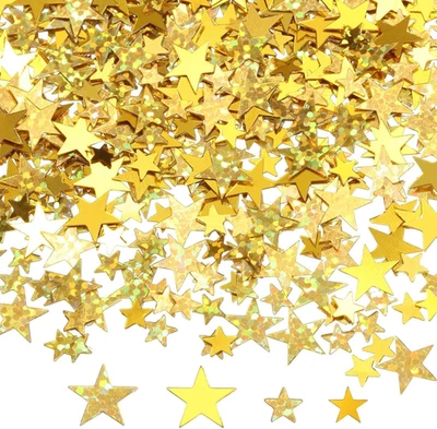 Glitzer Streudeko Sterne Konfetti Weihnachten Gold Silvester - Bild 1 von 4
