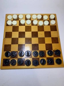 Vintage AUSMA Chess Сheckers Soviet USSR - Picture 1 of 18