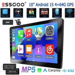 DAB+CAM 10.0" Android Autoradio GPS Navi BT FM WIFI Chat GPT 2DIN Apple Carplay - Bild 1 von 14