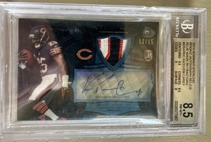 2014 Bowman Sterling Rookie Relics Blue Wave Refractor /15 Ka'Deem Carey Auto RC - Picture 1 of 2