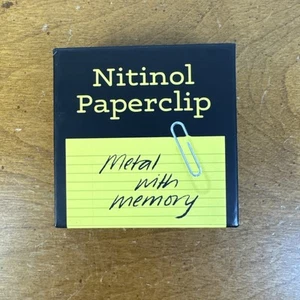 Nitinol Memory Change Self Bending Paperclip Curiosity Box Illusion Magic Trick - Picture 1 of 4