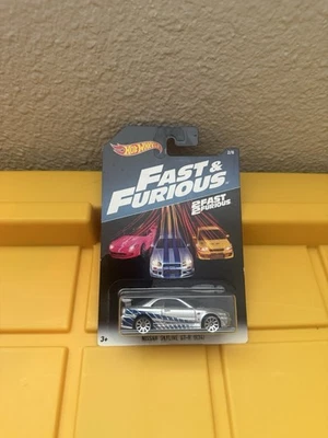 HOT WHEELS  2 FAST 2 FURIOUS NISSAN SKYLINE GTR R34 Fast And Furious 2/8 - Image 1 of 2