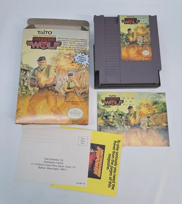 Operation Wolf Completo en Caja CIB con Insertos (Nintendo, NES 1989) En Caja Bonito Foto 1 de 4